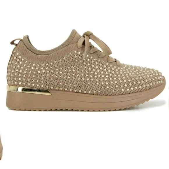 Reaction Kenneth Cole Corley Rhinestone Lace-Up Sneaker - Picture 1 of 5